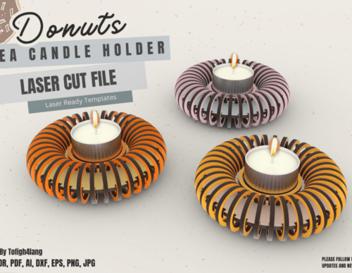 Donuts Portavelas Creativo Digital